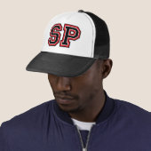 Monogram "SP"-initialen Trucker Pet (In situ)