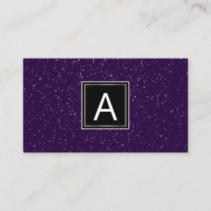 Monogram Sparkle Gebeurtenisplanner Visitekaartje