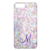Monogram Sparkle iPhone 7 plus Hoesje (Achterkant)