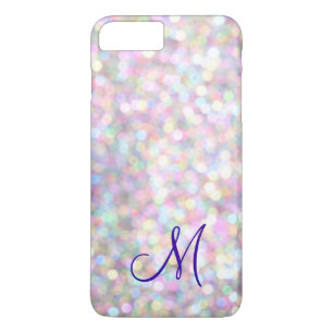 Monogram Sparkle iPhone 7 plus Hoesje