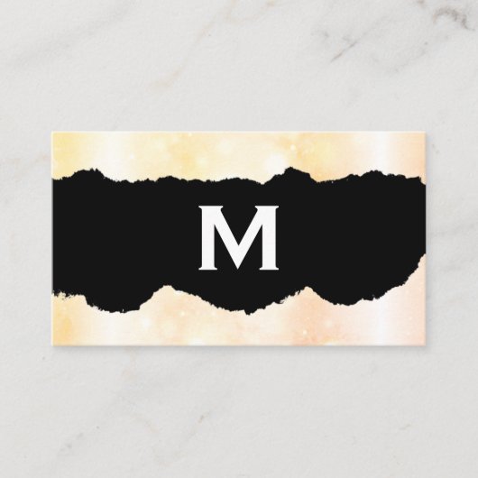 Monogram | Sparkle Visitekaartje (Voorkant)