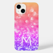 Monogram Sparkles Case-Mate iPhone Case (Achterkant)