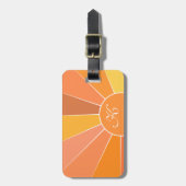 Monogram | Speciaal Abstract zonontwerp | Bagagelabel (Voorkant verticaal)