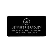 Monogram Speciaal adres van de Terugkeer van de Na Etiket (Voorkant)