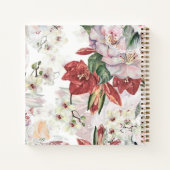 Monogram speciaal met de naam burgundy script eleg notitieboek (Achterkant)