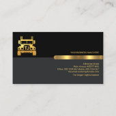 Monogram speciale Gold Truck Name Transport Visitekaartje (Achterkant)