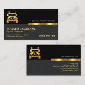 Monogram speciale Gold Truck Name Transport Visitekaartje (Voorkant / Achterkant)