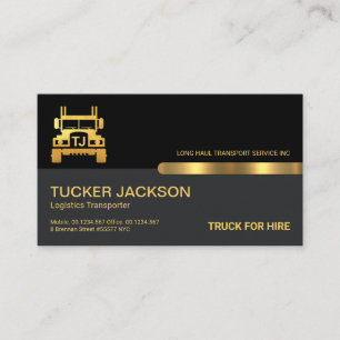 Monogram speciale Gold Truck Name Transport Visitekaartje