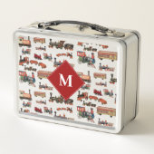 Monogram  Speelgoed Trein kleurrijke treinen (Achterkant)