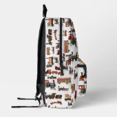 Monogram  Speelgoed Trein kleurrijke treinen Bedrukte Rugzak (Links)