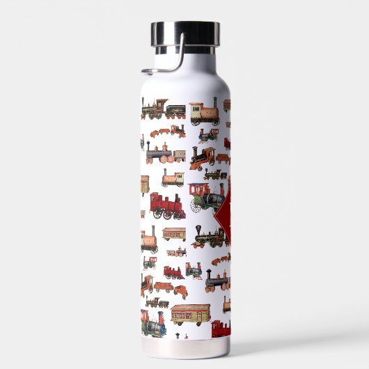 Monogram  Speelgoed Trein kleurrijke treinen Waterfles (Rechts)