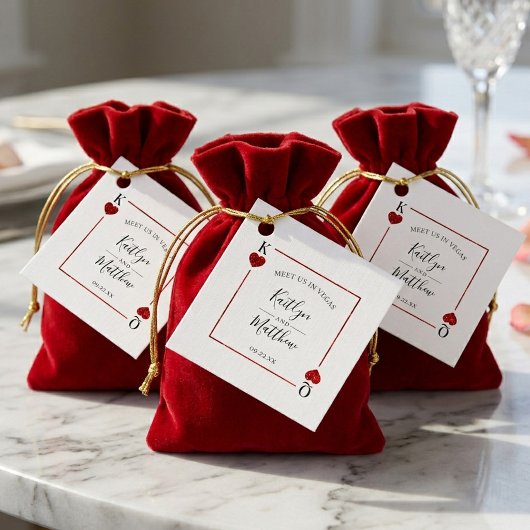 Monogram Speelkaart Trouw Save The Date Bedankjes Labels