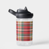 Monogram Speld Script Name Initiaal Red Waterfles (Rechts)