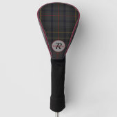 Monogram speldenzwart-grijze Mannen Golfheadcover (Voorkant)