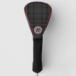Monogram speldenzwart-grijze Mannen Golfheadcover