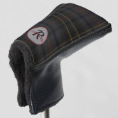 Monogram speldenzwart-grijze Mannen Golfheadcover (3/4 voorkant)