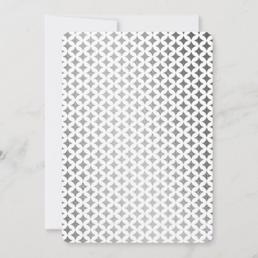 Monogram Spelen Kaart 25e bruiloft Jubileum (Achterkant)