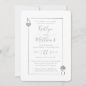 Monogram Spelen Kaart 25e bruiloft Jubileum (Voorkant)