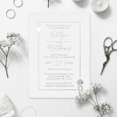 Monogram Spelen Kaart 25e bruiloft Jubileum