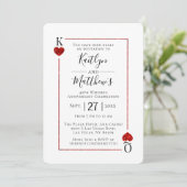 Monogram Spelen Kaart 40ste bruiloft Jubileum (Staand voorkant)