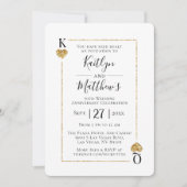 Monogram Spelen Kaart 50ste bruiloft Jubileum (Voorkant)