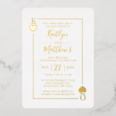 Monogram Spelen Kaart 50ste bruiloft Jubileum (Voorkant)