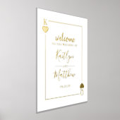 Monogram Spelen Kaart Wedding Folie Afdrukken (Laagn)