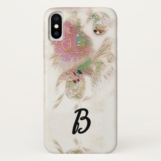 Monogram spiraal roze Case-Mate iPhone case (Achterkant)