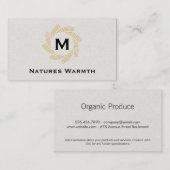 Monogram | Spiraal Visitekaartje (Voorkant / Achterkant)