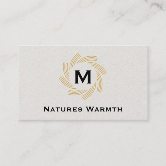 Monogram | Spiraal Visitekaartje (Voorkant)