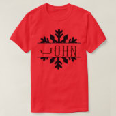Monogram Splitsen personaliseren John Name Gift fo T-shirt (Design voorkant)