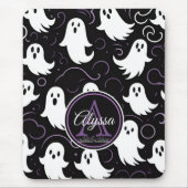 Monogram spookachtig spookpatroon muismat (Voorkant)