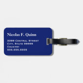 Monogram Sport Blue Golf Ball Bagage Reizen Bagagelabel (Achterkant horizontaal)