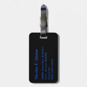 Monogram Sports Golftees Bagage Reis Bagagelabel (Achterkant verticaal)