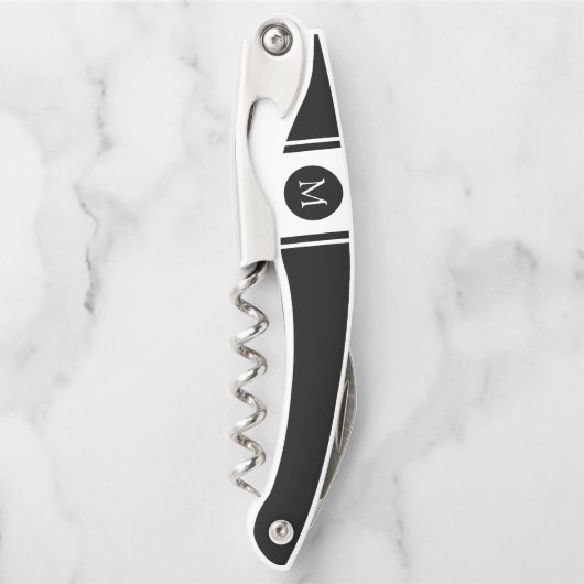 Monogram Sporty Stripes B&W Kurkentrekker (Voorkant)