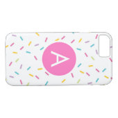 Monogram Sprinkles Case-Mate iPhone Case (Achterkant (Horizontaal))