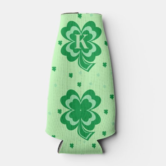 Monogram St Patricks Dag Fles Koeler (Voorkant)