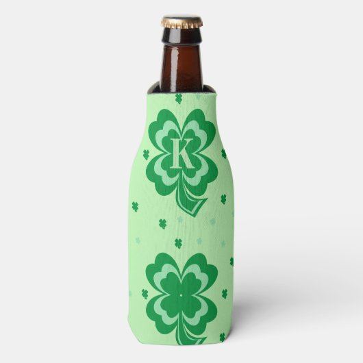Monogram St Patricks Dag Fles Koeler (Fles Voorkant)