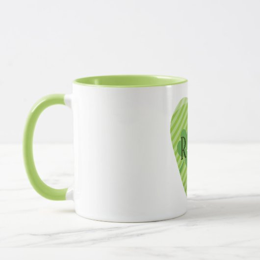 Monogram St. Patrick's Stripes hart Mok (Links)