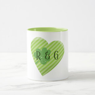 Monogram St. Patrick's Stripes hart Mok