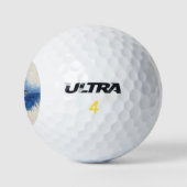 Monogram Staart van een Walvis Oceaan Zeeleven Golfballen (Logo)