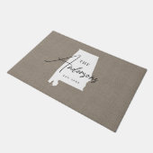 Monogram staatsdeurmat Alabama Deurmat (Schuin)