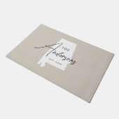 Monogram staatsdeurmat Alabama Deurmat (Schuin)