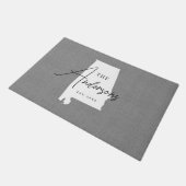 Monogram staatsdeurmat Alabama Deurmat (Schuin)