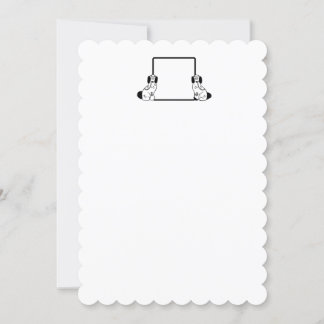 Monogram Staffordshire Dog Note Cards & Briefpapie Kaart