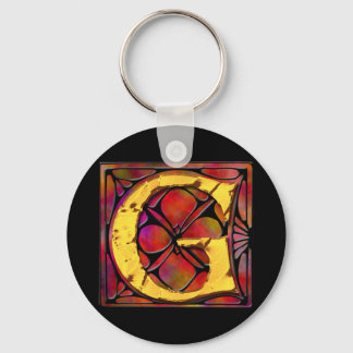 Monogram: Stainglass G Sleutelhanger