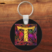 Monogram: Stainglass T Sleutelhanger (Voorkant)