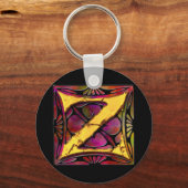 Monogram: Stainglass Z Sleutelhanger (Voorkant)