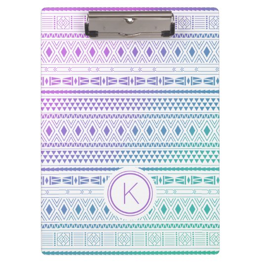 Monogram stampatroon klembord (Voorkant)