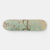 Monogram Stardust op Zee Green Skateboard (Horizontaal)
